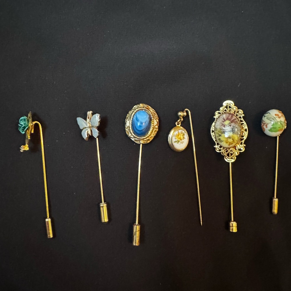 Vintage Stick Pins (6) - Picture 2 of 6